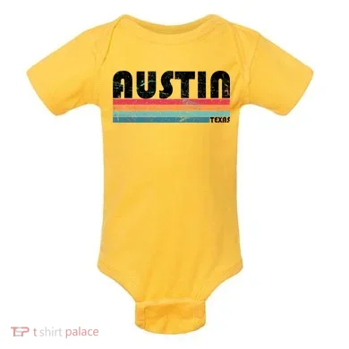Retro Austin Texas Baby Bodysuit