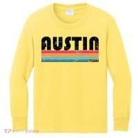 Retro Austin Texas Kids Long Sleeve Shirt thumb 0
