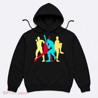Retro Baseball Poses Hoodie thumb 0