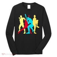 Retro Baseball Poses Long Sleeve Shirt thumb 0