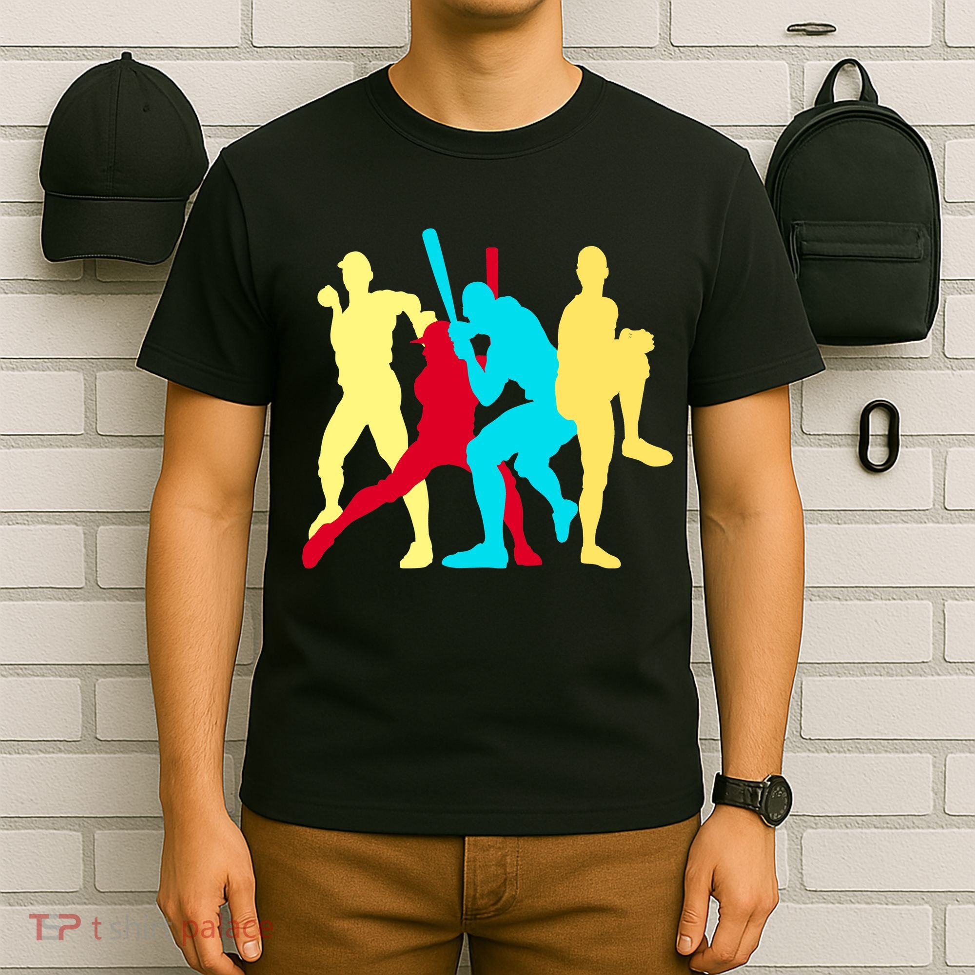 Retro Baseball Poses T-Shirt