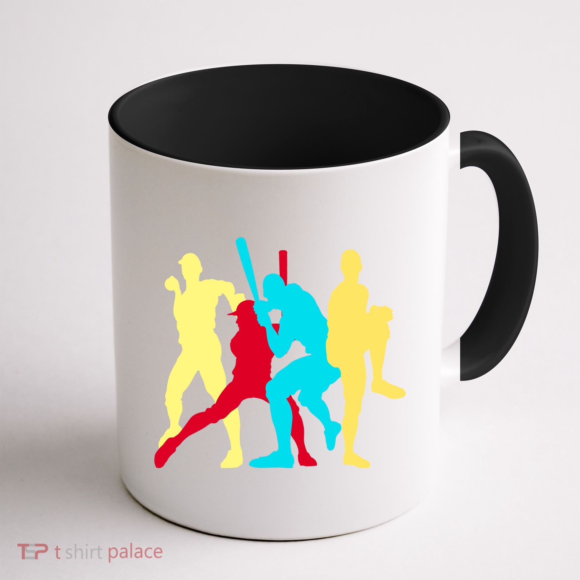 Retro Baseball Poses Coffee Mug