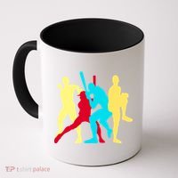 Retro Baseball Poses Coffee Mug thumb 0