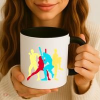 Retro Baseball Poses Coffee Mug thumb 3