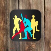 Retro Baseball Poses Coaster thumb 0