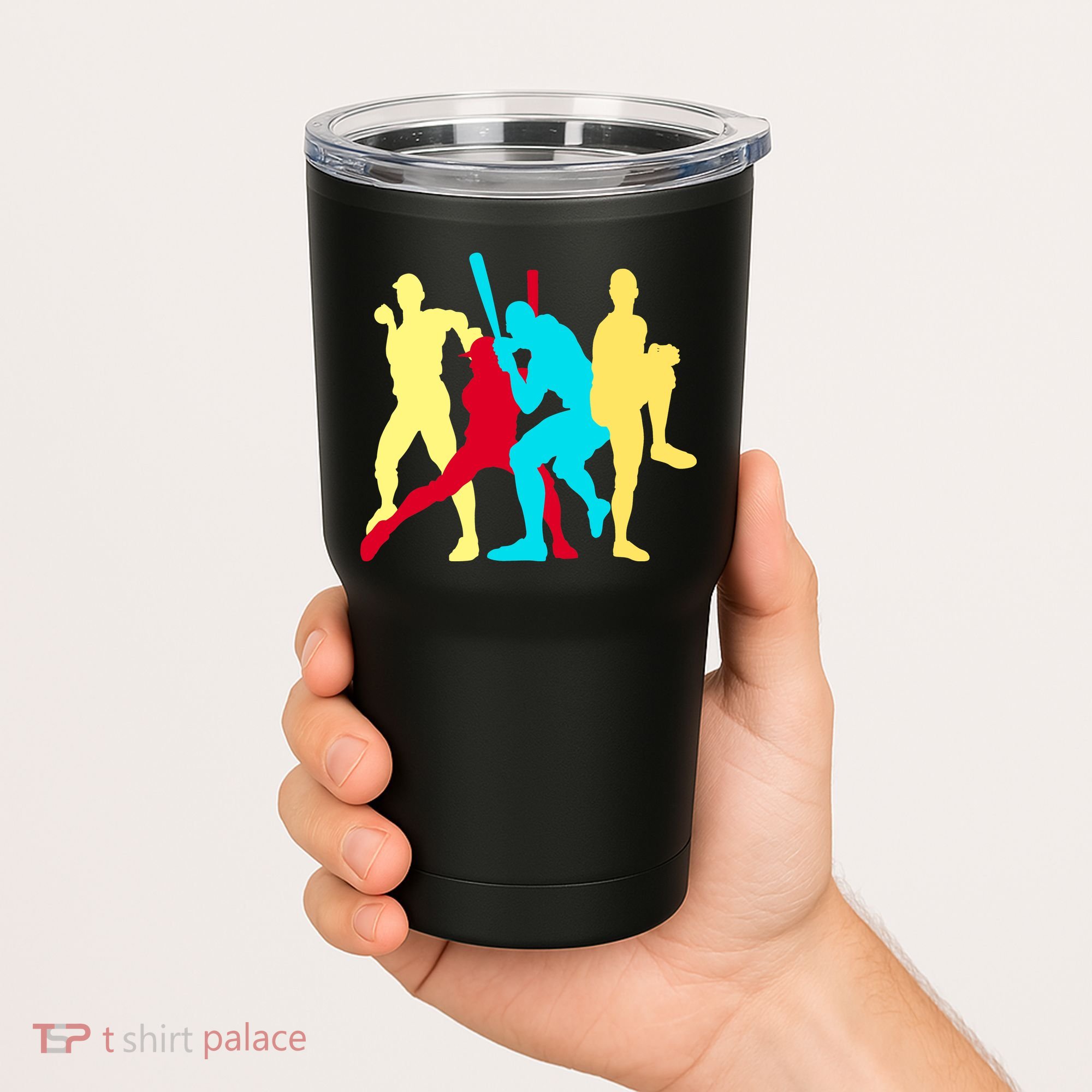 Retro Baseball Poses Tumbler