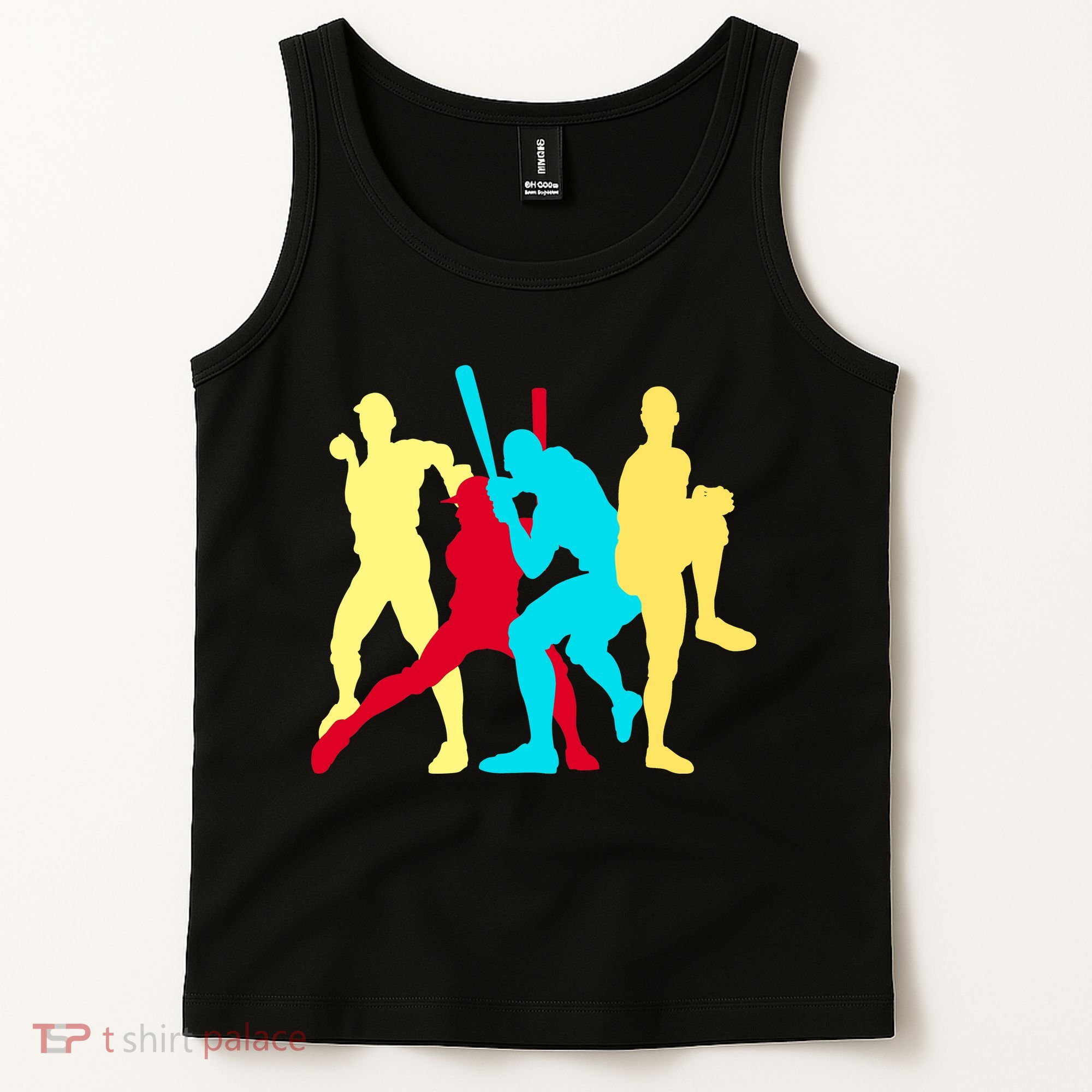 Retro Baseball Poses Tank Top