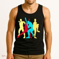 Retro Baseball Poses Tank Top thumb 3