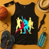 Retro Baseball Poses Tank Top thumb 4