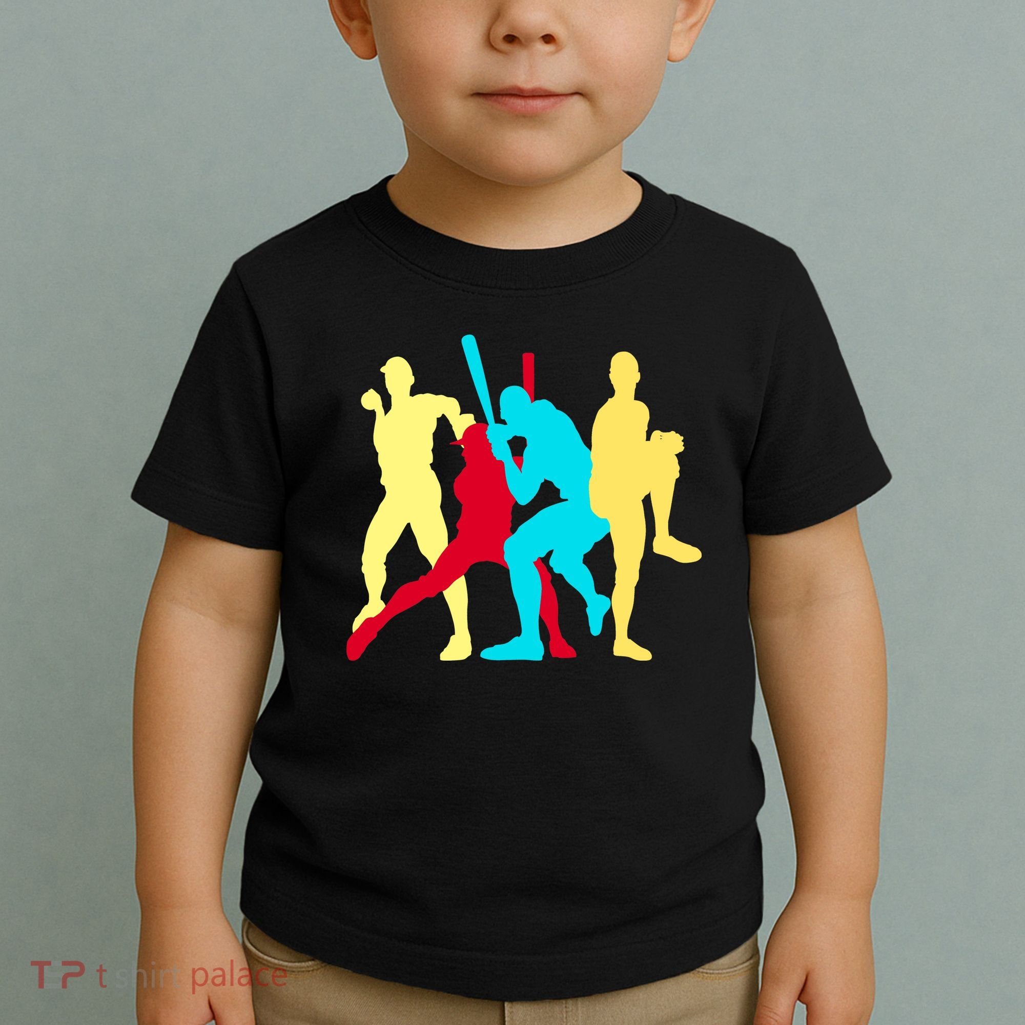 Retro Baseball Poses Toddler T-Shirt