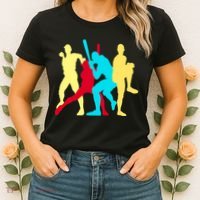 Retro Baseball Poses Women's T-Shirt thumb 2