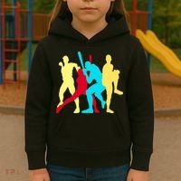 Retro Baseball Poses Kids Hoodie thumb 3
