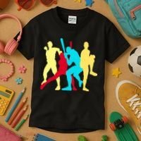 Retro Baseball Poses Kids T-Shirt thumb 3