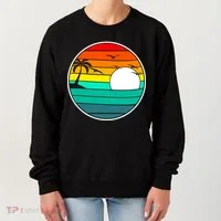 Retro Beach 80's Aesthetic  Women's Sweatshirt thumb 0