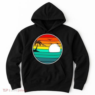 Retro Beach 80's Aesthetic  Hoodie