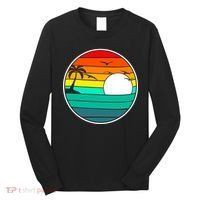 Retro Beach 80's Aesthetic  Long Sleeve Shirt thumb 0