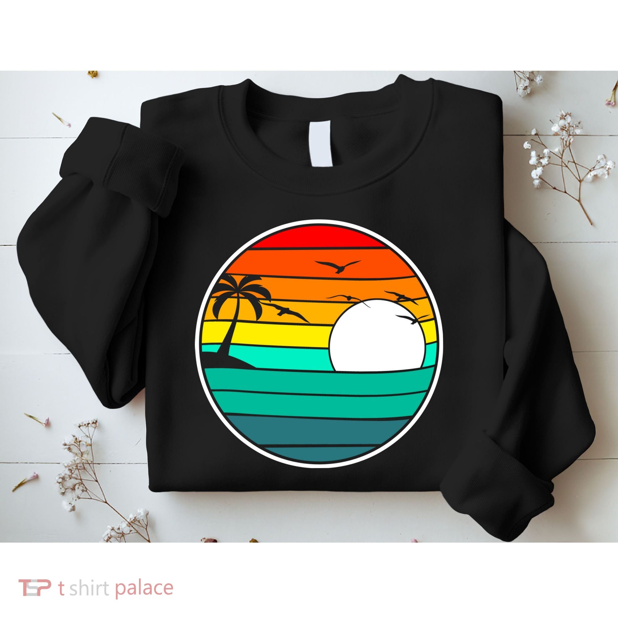 Retro Beach 80's Aesthetic  Sweatshirt