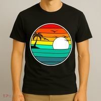 Retro Beach 80's Aesthetic  T-Shirt thumb 3