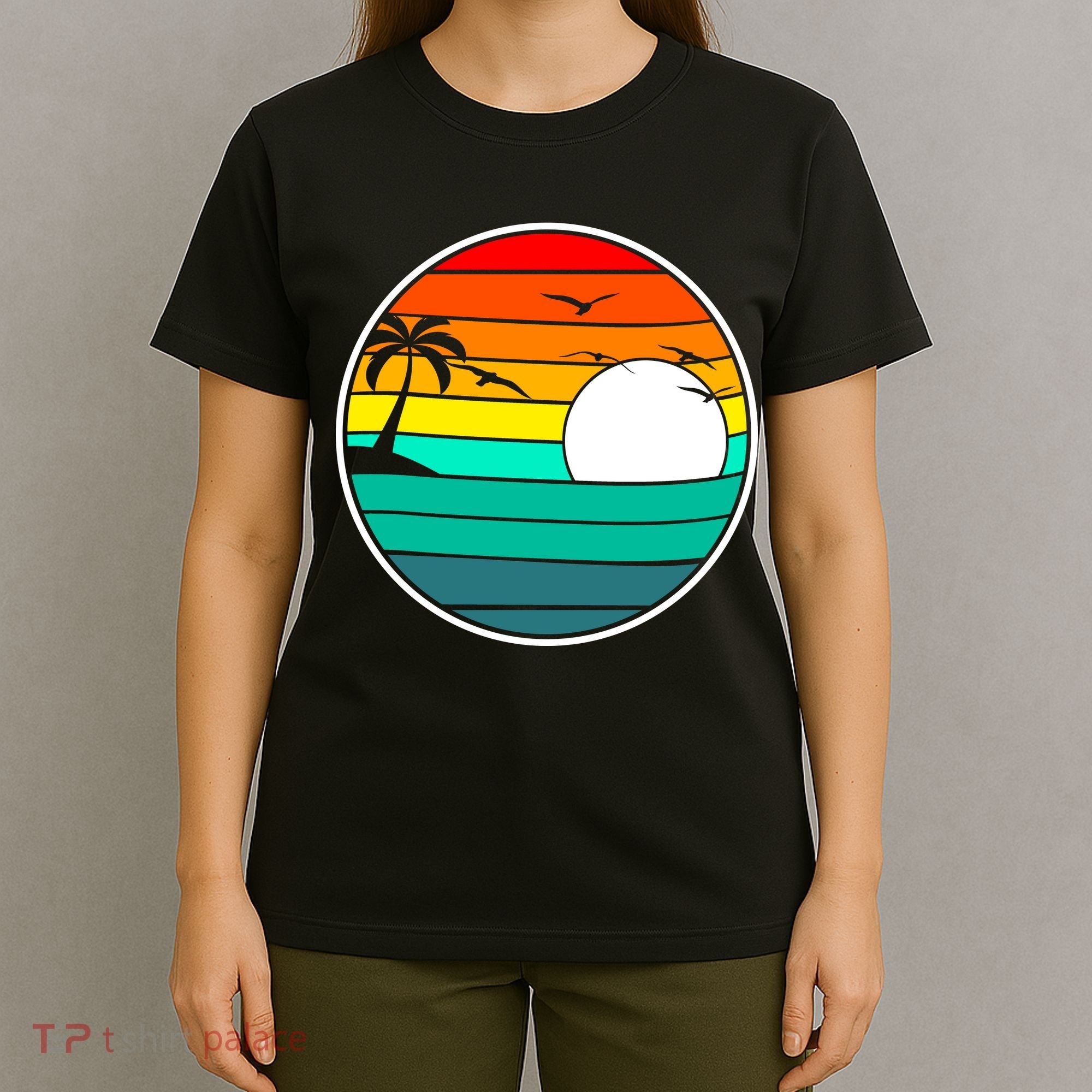 Retro Beach 80's Aesthetic  T-Shirt