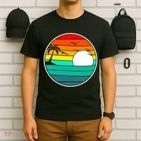 Retro Beach 80's Aesthetic  T-Shirt thumb 6