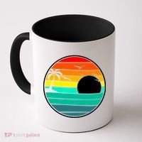 Retro Beach 80's Aesthetic  Coffee Mug thumb 0