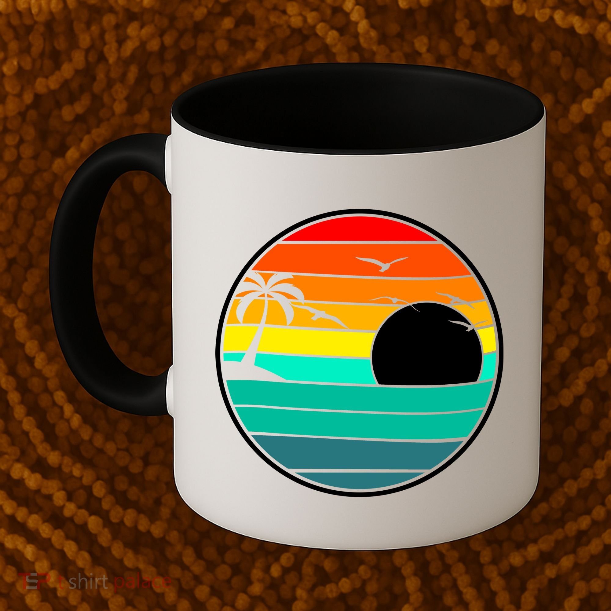Retro Beach 80's Aesthetic  Coffee Mug