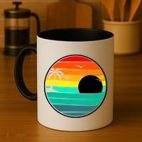Retro Beach 80's Aesthetic  Coffee Mug thumb 4