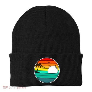 Retro Beach 80's Aesthetic  Beanie