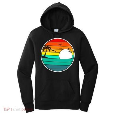 Retro Beach 80's Aesthetic  Women's Hoodie