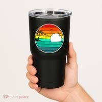 Retro Beach 80's Aesthetic  Tumbler thumb 2