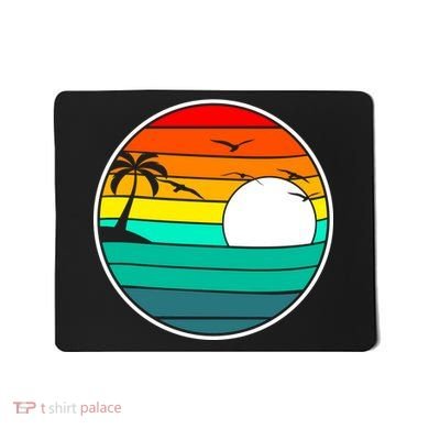 Retro Beach 80's Aesthetic  Mousepad