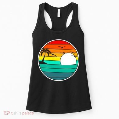 Retro Beach 80's Aesthetic  Women's Tank Top