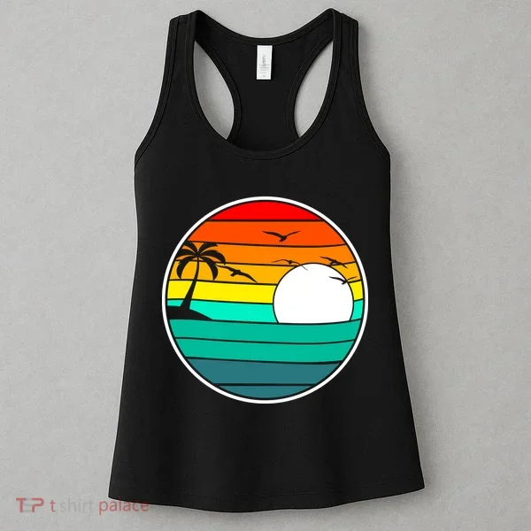 Retro Beach 80's Aesthetic  Women's Tank Top