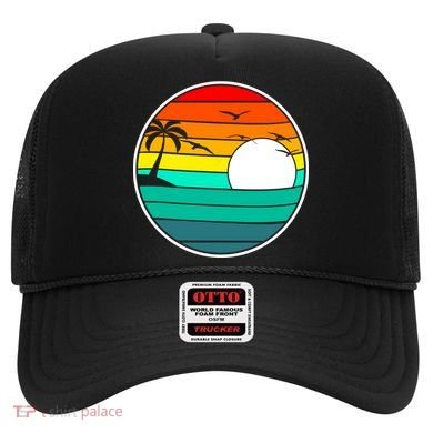 Retro Beach 80's Aesthetic  Hat