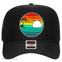 Retro Beach 80's Aesthetic  Hat thumb 0