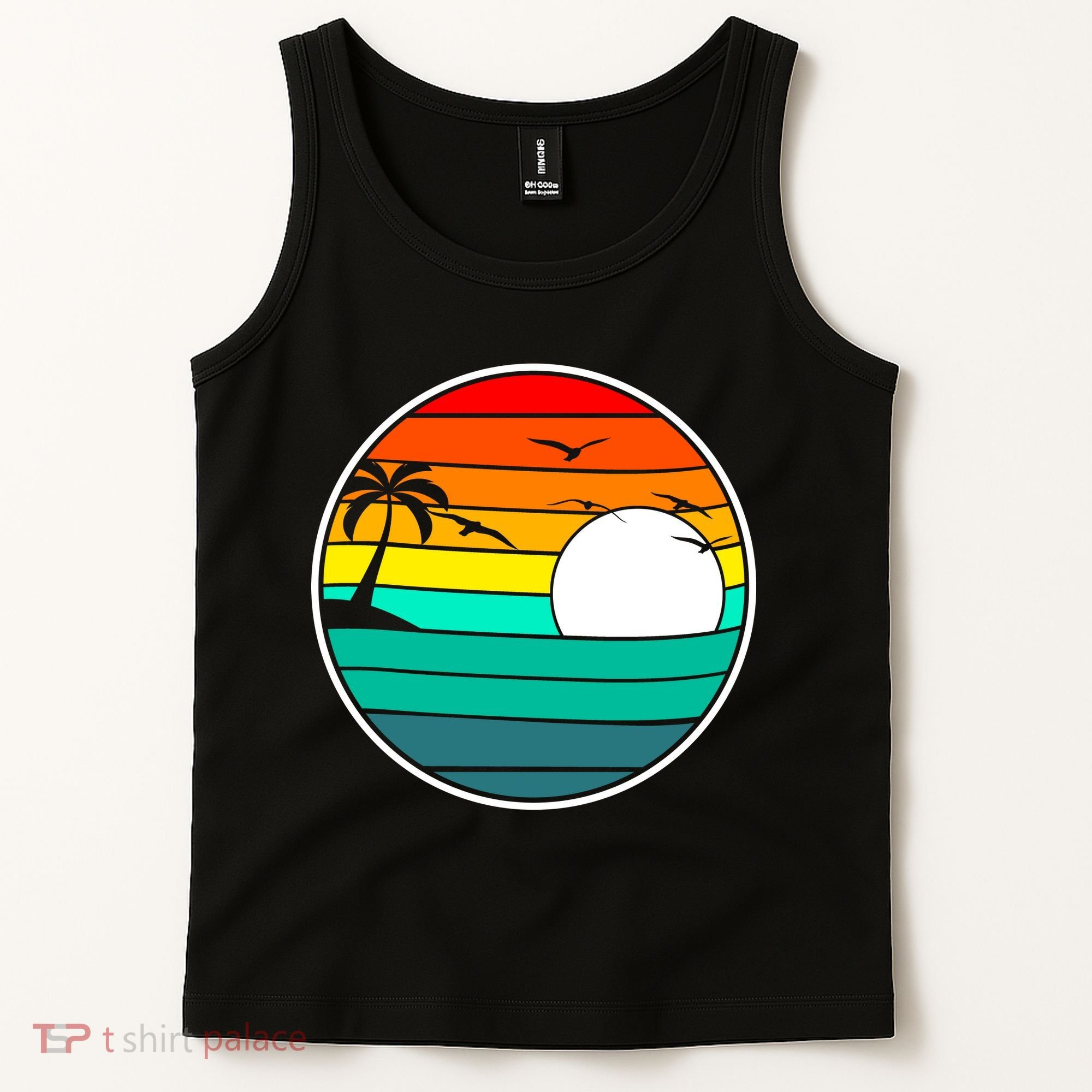 Retro Beach 80's Aesthetic  Tank Top
