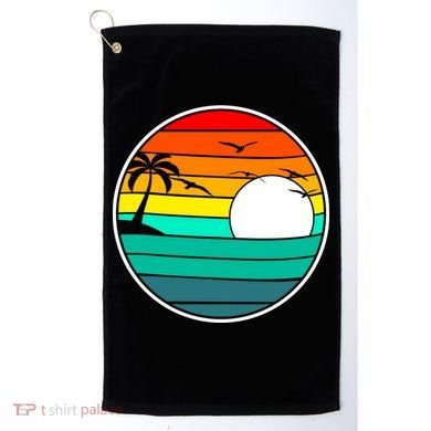 Retro Beach 80's Aesthetic  Golf Towel