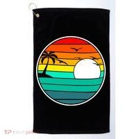 Retro Beach 80's Aesthetic  Golf Towel thumb 0