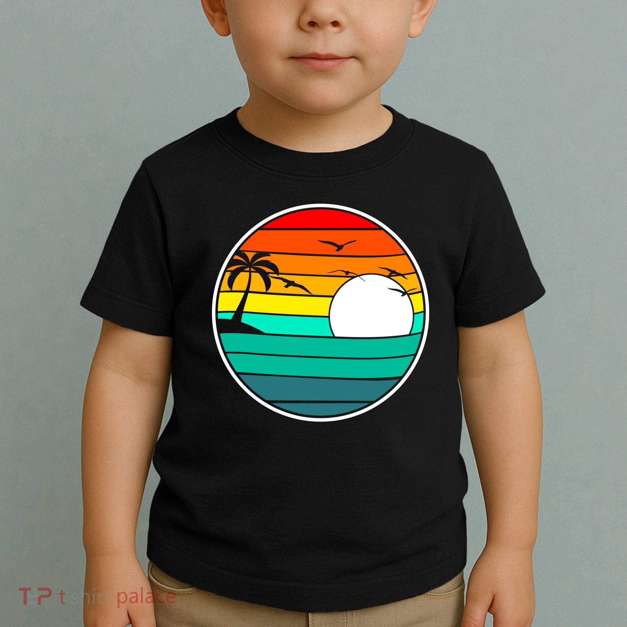 Retro Beach 80's Aesthetic  Toddler T-Shirt