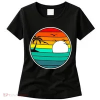 Retro Beach 80's Aesthetic  Women's T-Shirt thumb 0