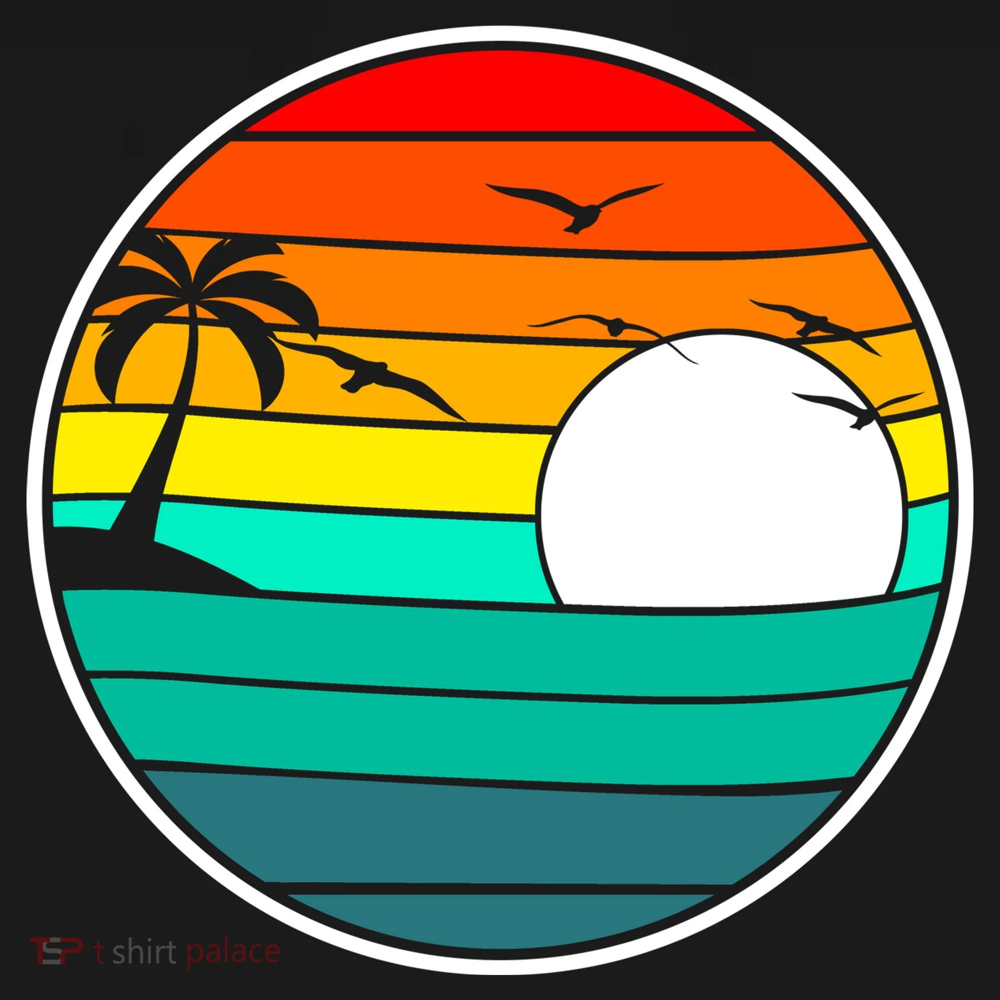 Retro Beach 80's Aesthetic  Women's T-Shirt