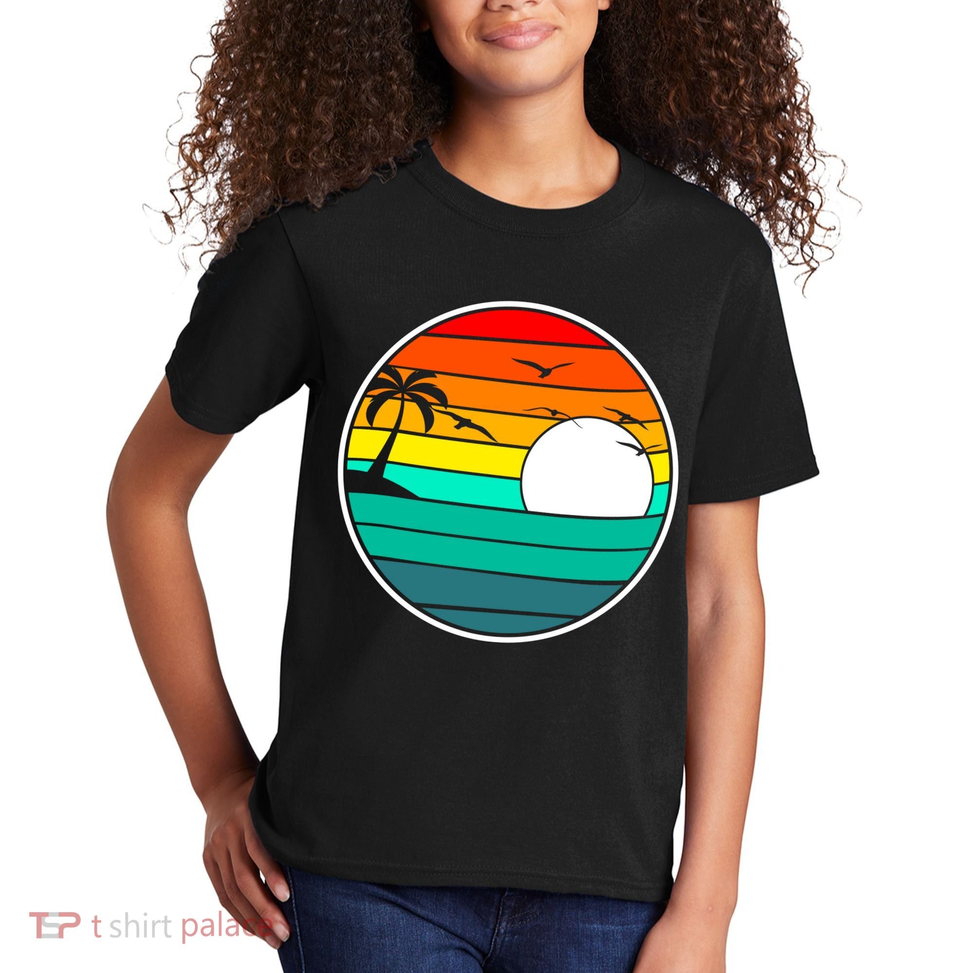 Retro Beach 80's Aesthetic  Kids T-Shirt