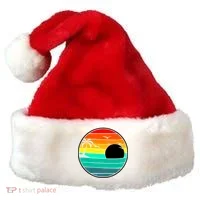 Retro Beach 80's Aesthetic  Santa Hat thumb 0