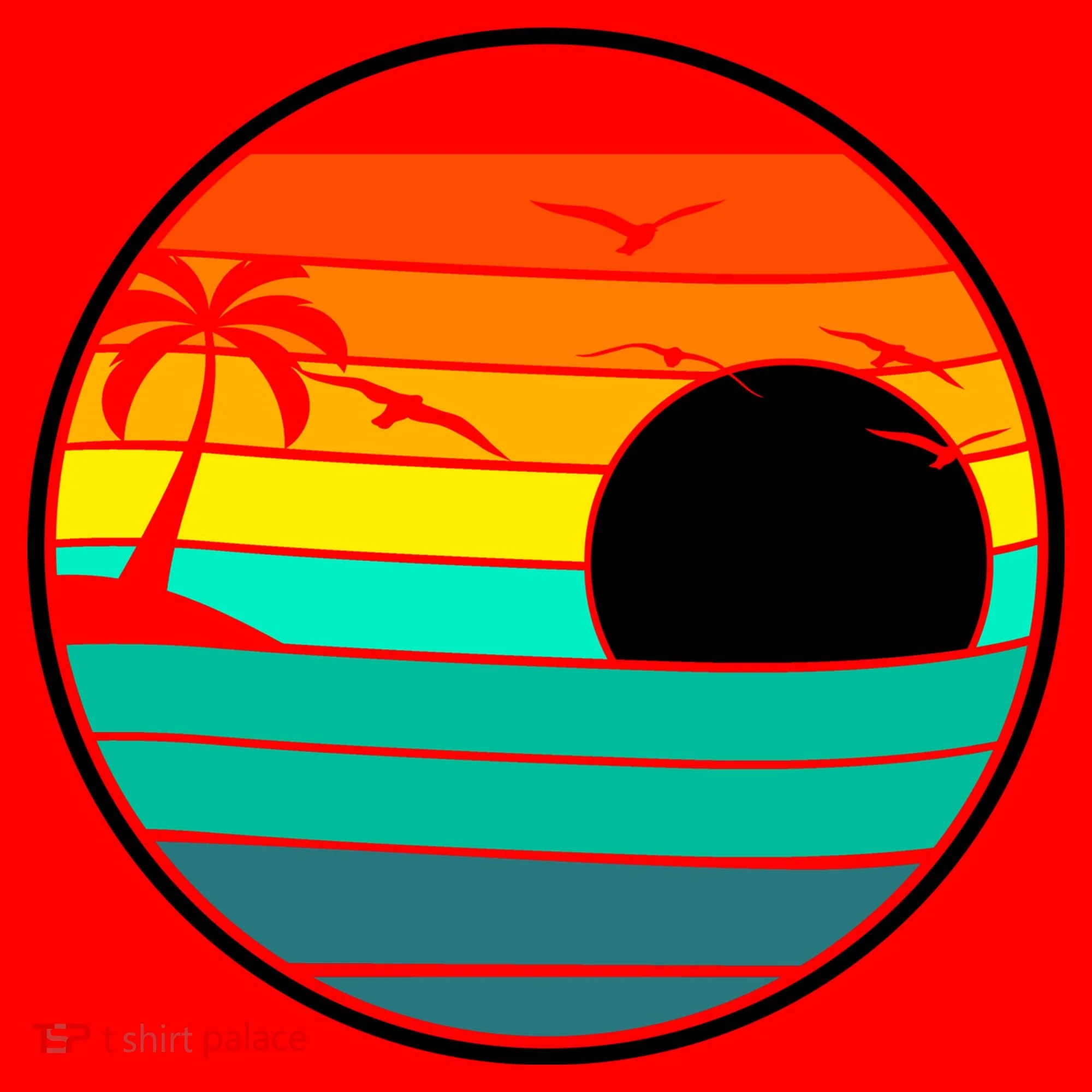 Retro Beach 80's Aesthetic  Santa Hat