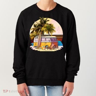 Retro Beach Hippie Van Women's Sweatshirt
