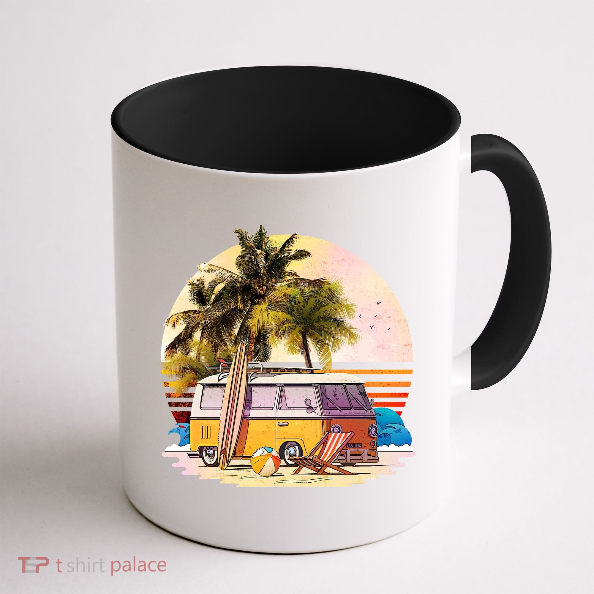 Retro Beach Hippie Van Coffee Mug