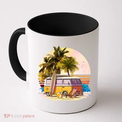 Retro Beach Hippie Van Coffee Mug