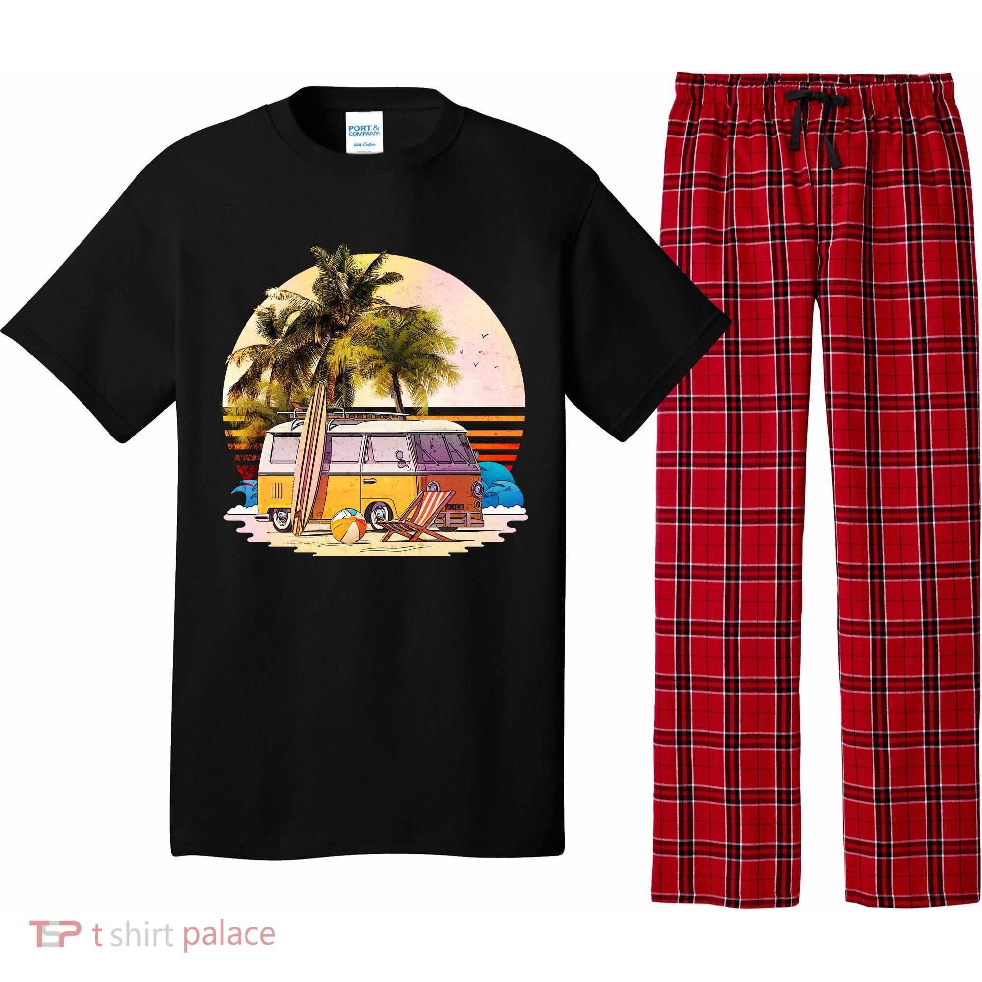 Retro Beach Hippie Van Pajama Set