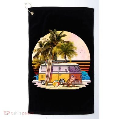 Retro Beach Hippie Van Golf Towel