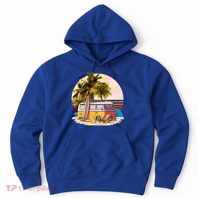 Retro Beach Hippie Van Hoodie